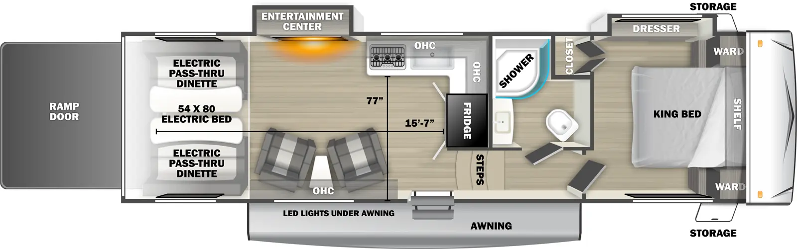 Sandstorm 2800SRT - DSO Floorplan